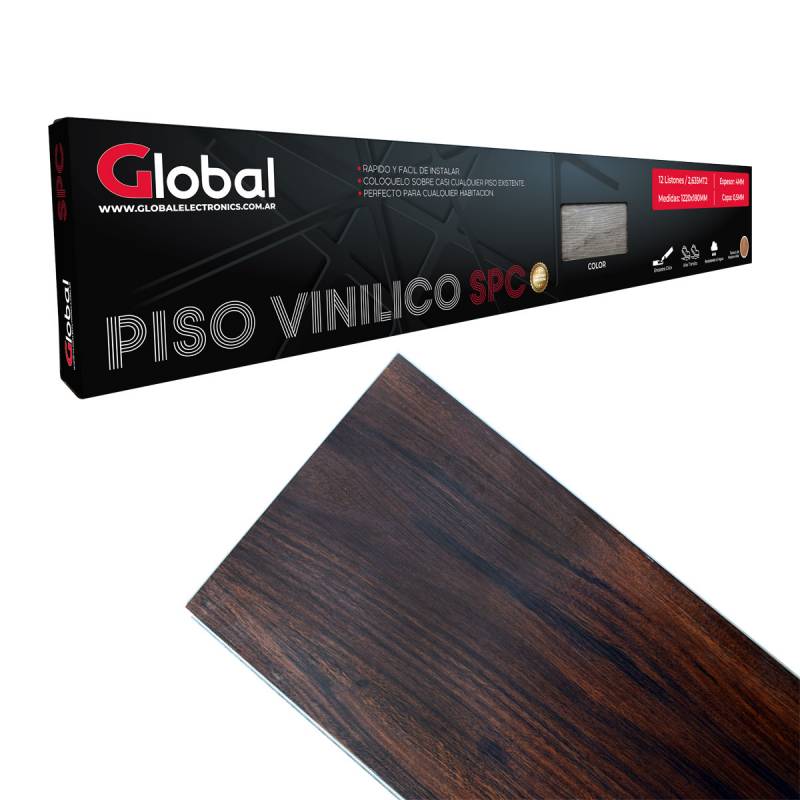 Piso Vinilico Spc Con Encastre Click En Listnes De 1220x180 Espesor 4mm Capa 0.5mm Color 6031-1 Timeless Oak Con Textura Madera Real - Global Flooring (venta C