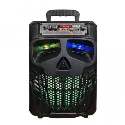 Parlante Bluetooth Premium  8 Pulgadas 30w Rms - Micrfono Karaoke Con Cable Con Control Eco - Fm - Sd - Aux - Usb - Control Remoto - Control De Graves Y Agudos