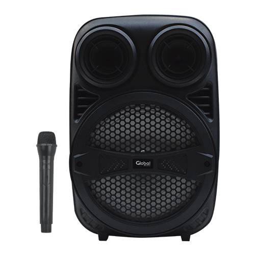 Parlante Bluetooth Premium  8 Pulgadas 30w Rms - Micrfono Karaoke Con Cable Con Control Eco - Fm - Sd - Aux - Usb - Control Remoto - Control De Graves Y Agudos
